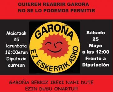 Alternatiba denuncia la decisión de prorrogar Garoña y llama a manifestarse masivamente mañana en Gasteiz
